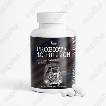 Probiotic 40 Billion with Prebiotics – Black Patriot Limited Edition