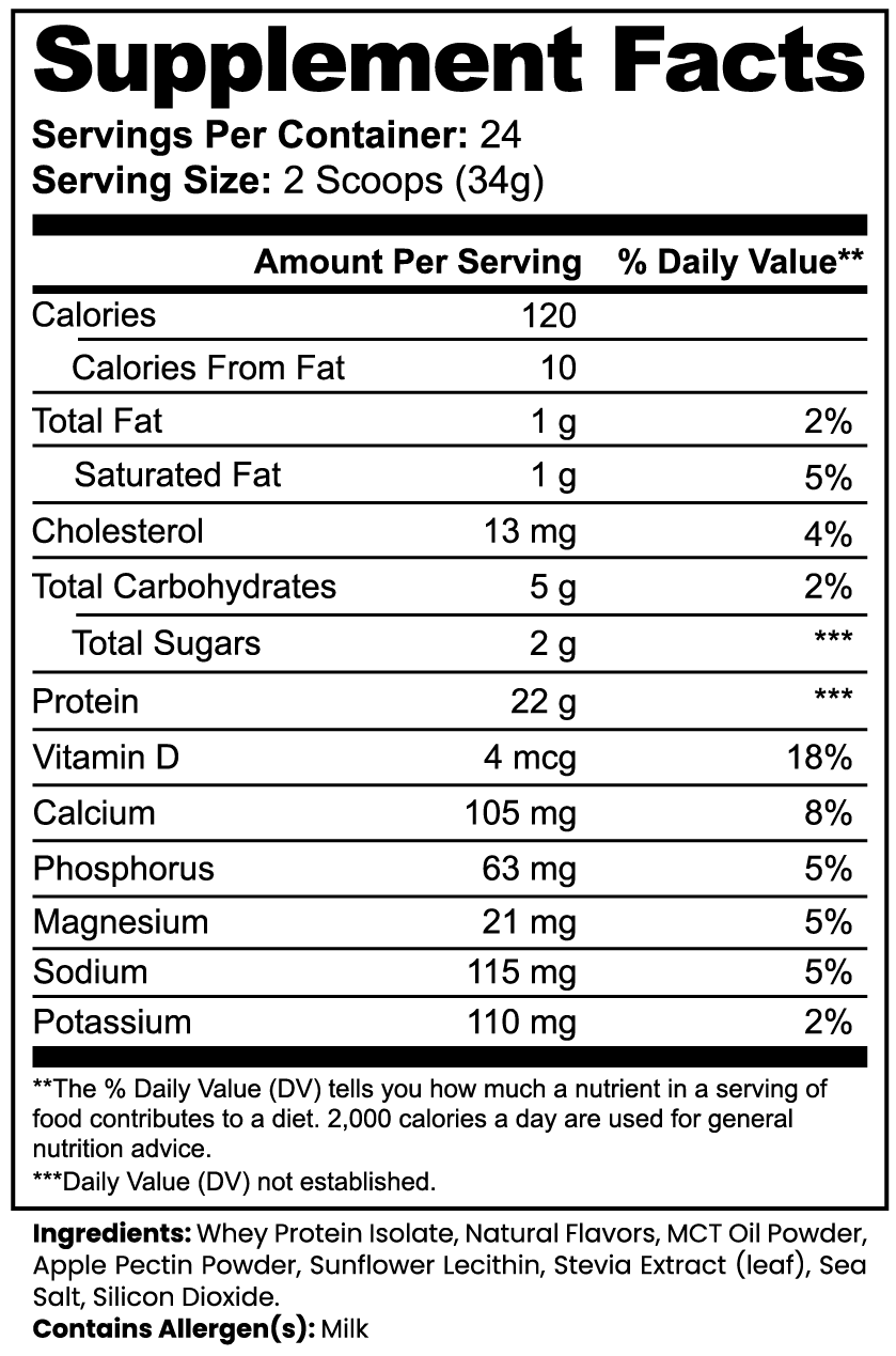 Advanced 100% Whey Protein Isolate (Vanilla) – Black Patriot Limited Edition