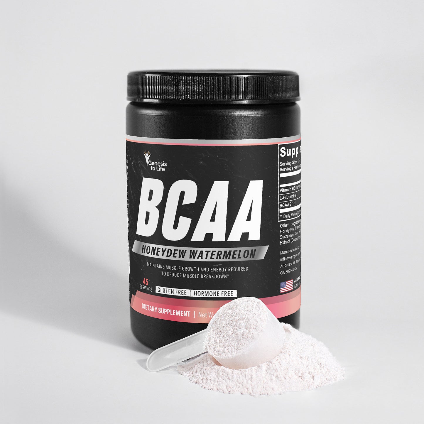 Polvo post-entrenamiento BCAA (melón dulce/sandía)