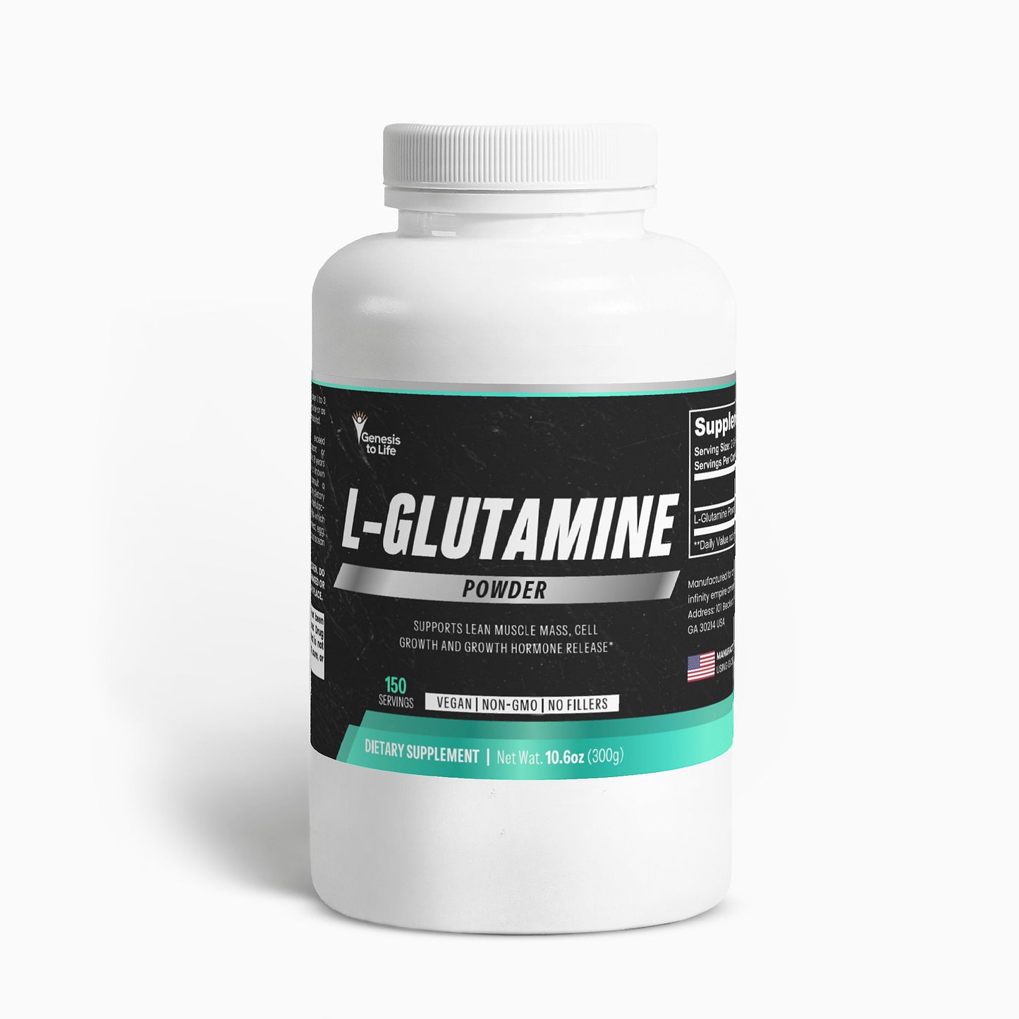 L-glutamina en polvo