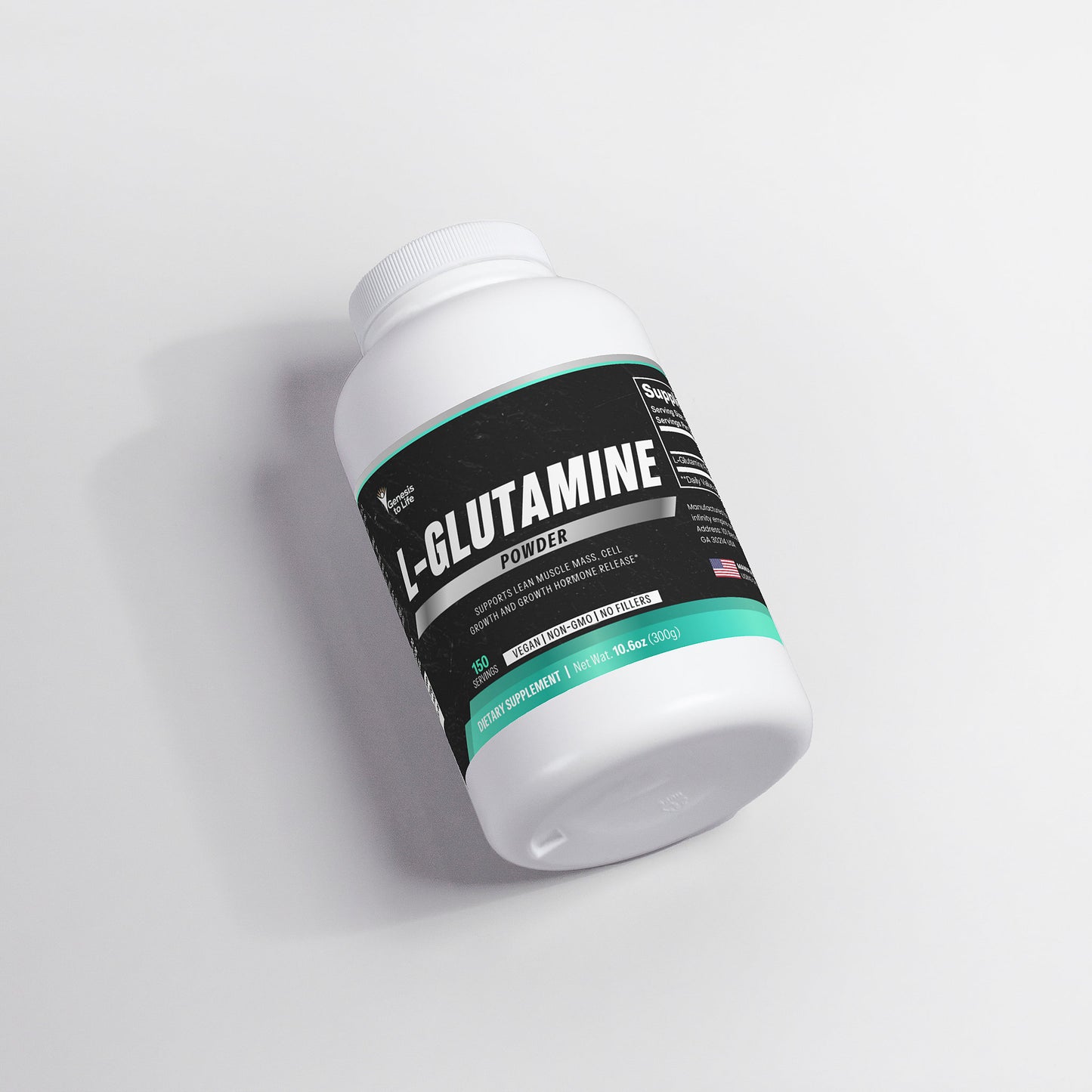 L-glutamina en polvo