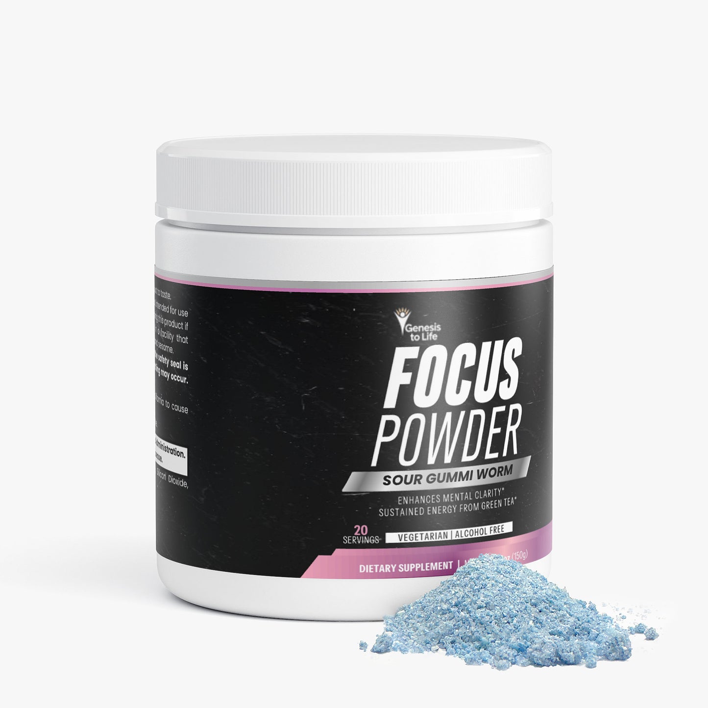 Polvo de enfoque (gusano de goma agria)