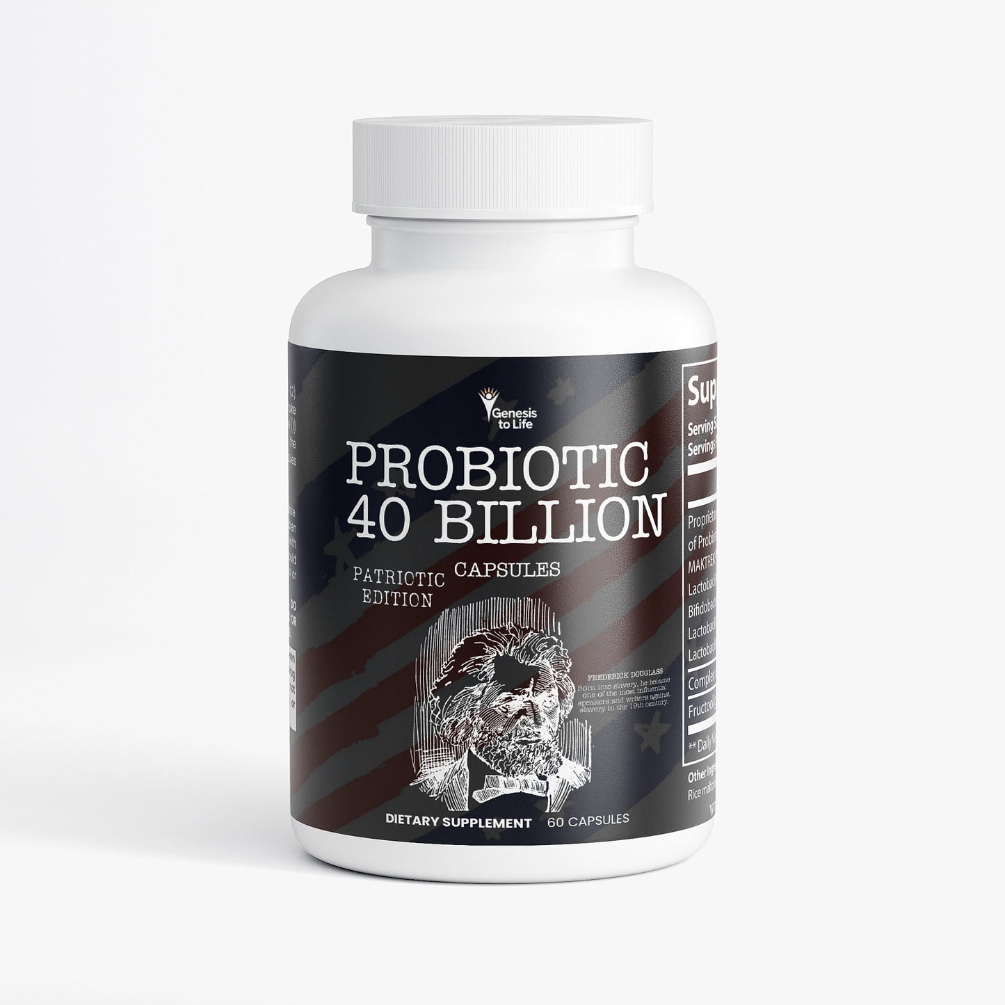 Probiotic 40 Billion with Prebiotics – Black Patriot Limited Edition