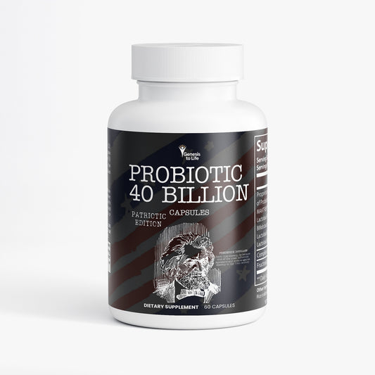 Probiotic 40 Billion with Prebiotics – Black Patriot Limited Edition