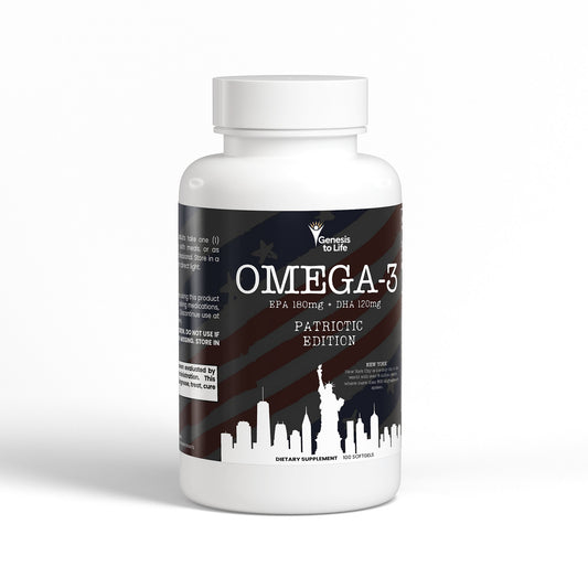 Omega-3 EPA 180mg + DHA 120mg – Black Patriot Limited Edition