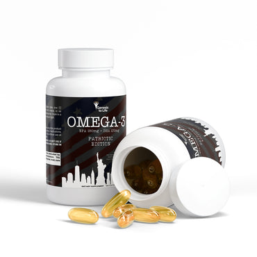 Omega-3 EPA 180mg + DHA 120mg – Black Patriot Limited Edition