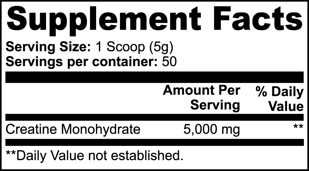 Creatine Monohydrate – Black Patriot Limited Edition